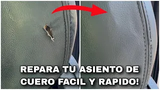 COMO REPARAR ASIENTO DE CUERO ROTO