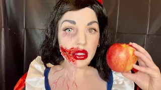 ASMR SNOW WHITE EATING POISONED APPLE ROLEPLAY 👻🍎