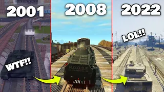 Evolution of Rhino Tank Vs Train in GTA Games ( 2001 - 2022 ) |