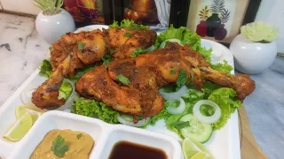 Smoky Tandoori Chicken Recipe | Spicy Chicken Leg Roast By Reema Khan