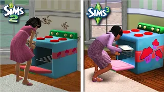 Sims 2 vs Sims 3 - Toy Oven