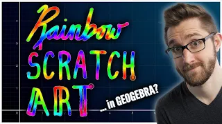 GEOGEBRA: Use Dynamic Color to make RAINBOW SCRATCH ART!