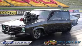 DAVIES RACING OUTLAW 10.5 BLOWN TORANA 6.51 @ 217 MPH SYDNEY DRAGWAY 12.9.2015