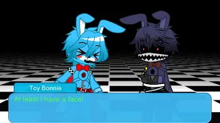 When Toy Bonnie and Withered Bonnie fight with each other