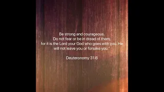 Deuteronomy 31:6 ESV Memory Verse Song