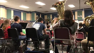 BMJH Honors Band Rehearsal