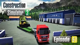 I carried the dozer in the trailer and build a house!!|Construction simulator 3|[Episode:51]