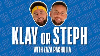 Klay Thompson or Steph Curry!? 🤔 Zaza Pachulia plays WOULD YOU RATHER with two Warriors superstars 🤣