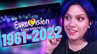 ESPAÑA EN EUROVISION 1961 - 2022 | REACIÓN EN VIVO