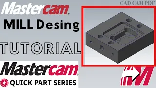 Mastercam Tutorial 2019 CAD Tutorial Beginners with 2D drawing and CAD file Download