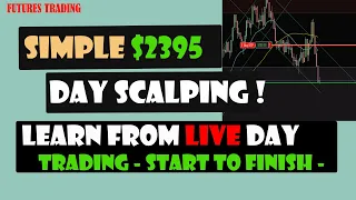 Scalp Day Trading Live - Learn How I Enter My Trades with Price Action E mini Futures NQ 4-27-2022
