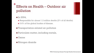 Air pollution and public health