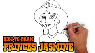 How to Draw Jasmine | Aladdin | Step by Step