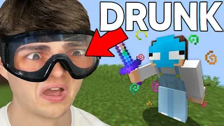 Beating Minecraft with DRUNK GOGGLES