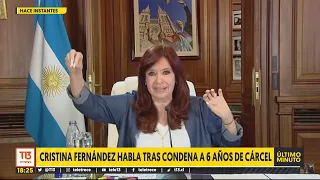 Cristina Fernández habla tras condena a 6 años de cárcel