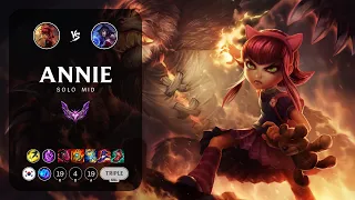 Annie Mid vs Ahri - KR Master Patch 14.3