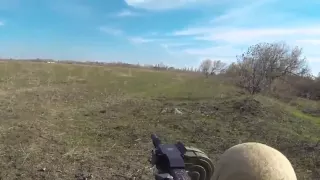 Батальон Азов ведет огонь из АГС 17 Ukraine War Azov Battalion Firing From AGS 17