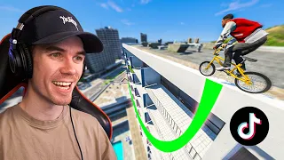 I Tried VIRAL TikTok STUNTS In GTA 5!