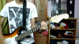 guitar cover smashed into pieces