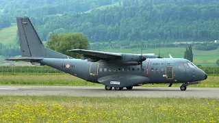 CASA CN-235: Take-off from Bern - Armée de l'Air!