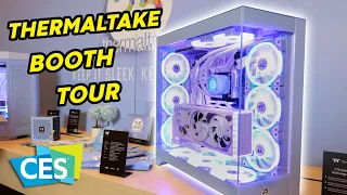 You NEED to see these PC cases! - Thermaltake Booth Tour CES 2024