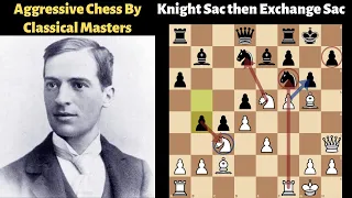 Aggressive Chess By Classical Masters : Harry Nelson Pillsbury vs Georg Marco