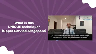 What is this *UNIQUE* technique? (Upper Cervical Singapore) | Vitality Chiropractic, Singapore