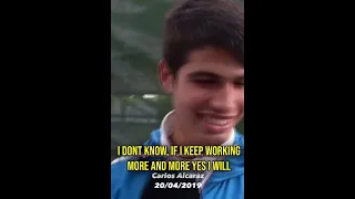 15 years old Alcaraz rare interview " I will become number 1 in tennis "