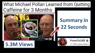 What Michael Pollan Learned from Quitting Caffeine for 3 Months - Joe Rogan.