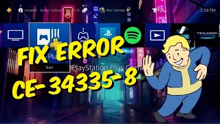 How To Fix PS4 Error CE-34335-8 - Cannot Access System Storage Issue! | 2022