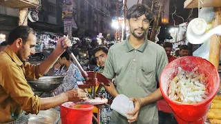 Young man is Selling Fastest Crispy French Fries & Chicken Roll | Street French Fries at Food Street