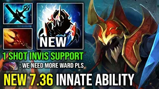 NEW 7.36 Innate Ability Nyxth Sense Max Level 5 Dagon 1 Shot Invisible Ganking Nyx Assassin Dota 2