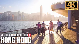 Hong Kong — Victoria Harbour 2023【4K】| Walking Tour at Hong Kong's Iconic Waterfront