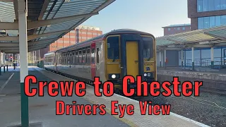 Crewe to Chester - DRIVERS EYE VIEW