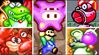 Super Mario Advance - All Bosses With Luigi (No Damage - 4k 60fps).