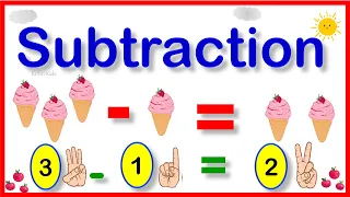 Basic Math Subtraction For Kids | Learn Minus | Sub | Subtraction for Kids | Premath Concept #minus