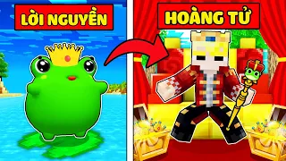 TÔ GÀ EM BÉ TỪ CON ẾCH BỊ DÍNH LỜI NGUYỀN TRỞ THÀNH HOÀNG TỬ TRONG MINECRAFT* TÔ GÀ HOÀNG TỬ ẾCH