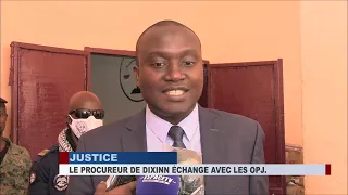 JUSTICE , ECHANGE  ENTRE LE PROCUREUR DE DIXINN ETLES OPJ