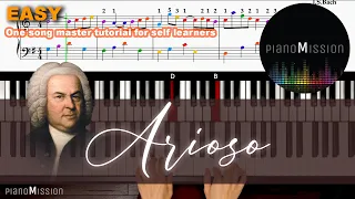 [REAL piano tutorial] ARIOSO_J.S.Bach with Follow-Up Tutorial