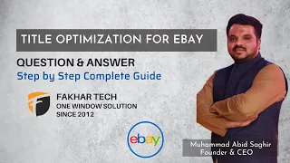 Build the PERFECT eBay Title - How to Find KEYWORDS for Your eBay Listing | Q & A