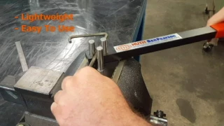 EASY solution for bending up to 3/8" Rod or up to 1/4" x 1" flat stock brackets: Manual Rod Bender