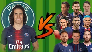 Cavani vs PSG Legends💪(Messi-Neymar-Mbappe-Zlatan-Ramos)