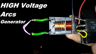 High voltage arcs generator Using Lcd backlight inverter Transformer