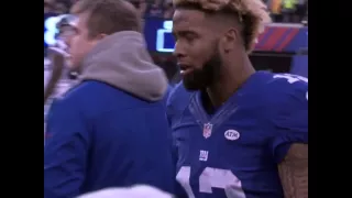 Odell Beckham Mic'd Up vs Carolina Cries While Trying To Pump Up Teammates