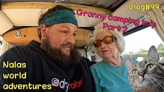 Granny camping trip (pt. 2) 👵😻🚌 Vlog #99