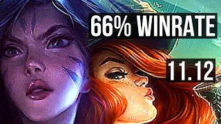 KAI'SA & Karma vs MISS FORTUNE & Seraphine (ADC) | 7/1/8, 66% winrate | EUW Challenger | v11.12