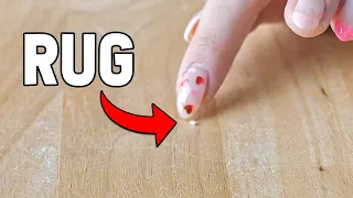 A Rug So Small It's Invisible