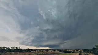 Supercell Timelapse near San Angelo, TX (May 24, 2022)