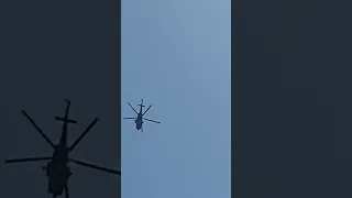 Czech Air Force MI-24 & MI-8 flyover for RIAT 2022