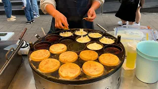 South Korea's BIGGEST Night Market! Food Walking Tour of Myeongdong Night Market